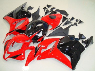 Rot Glänzendes Schwarz 2009-2012 Honda CBR600RR Motorrad Verkleidung