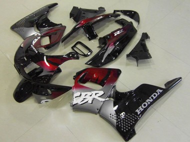 Silber Kastanienbraun Rot Glänzendes Schwarz 1996-1997 Honda CBR900RR 893 Motorrad Verkleidung