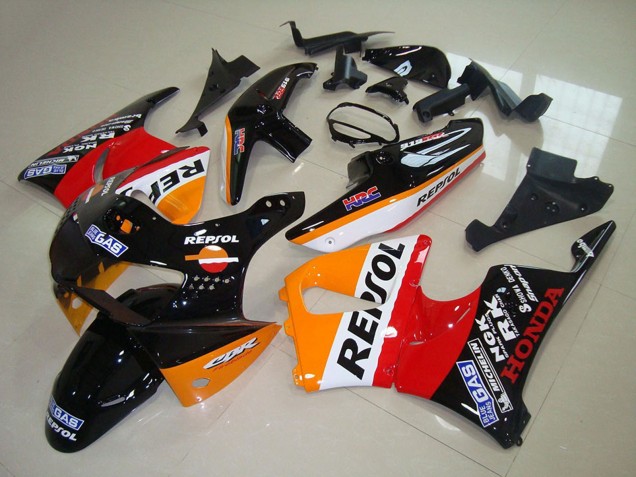 Orange Weiß Rot Glänzendes Schwarz Repsol 1998-1999 Honda CBR900RR 919 Motorrad Verkleidung