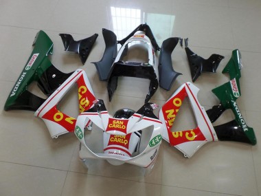 Weiß Rot Grün Glänzendes Schwarz San Carlo 2000-2001 Honda CBR900RR 929 Motorrad Verkleidung
