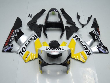 Gelb Silber Glänzendes Schwarz Repsol 2000-2001 Honda CBR900RR 929 Motorrad Verkleidung