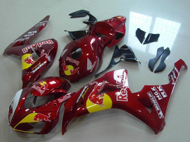 Rot Gelb Weiß Red Bull 2006-2007 Honda CBR1000RR Motorrad Verkleidung