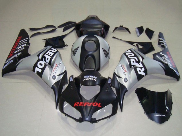 Silber Matt Schwarz Repsol 2006-2007 Honda CBR1000RR Motorrad Verkleidung