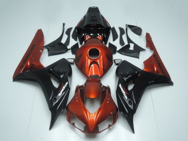 Rot Glänzendes Schwarz 2006-2007 Honda CBR1000RR Motorrad Verkleidung