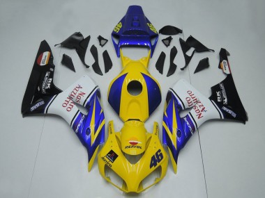 Blau Gelb Weiß Glänzendes Schwarz Rot Nastro Azzurro 2006-2007 Honda CBR1000RR Motorrad Verkleidung