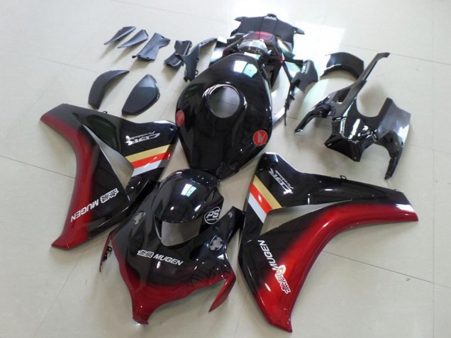 Glänzendes Schwarz Rot Mugen 2008-2011 Honda CBR1000RR Motorrad Verkleidung