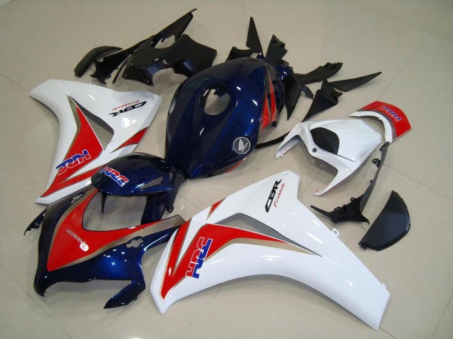 Weiß Rot Blau HRC 2008-2011 Honda CBR1000RR Motorrad Verkleidung