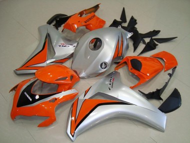 Silber Orange Glänzendes Schwarz 2008-2011 Honda CBR1000RR Motorrad Verkleidung