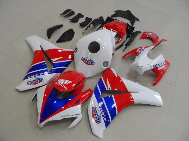 Weiß Rot Blau TT Legends Motul 2008-2011 Honda CBR1000RR Motorrad Verkleidung