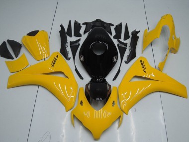 Gelb Glänzendes Schwarz 2008-2011 Honda CBR1000RR Motorrad Verkleidung Kit