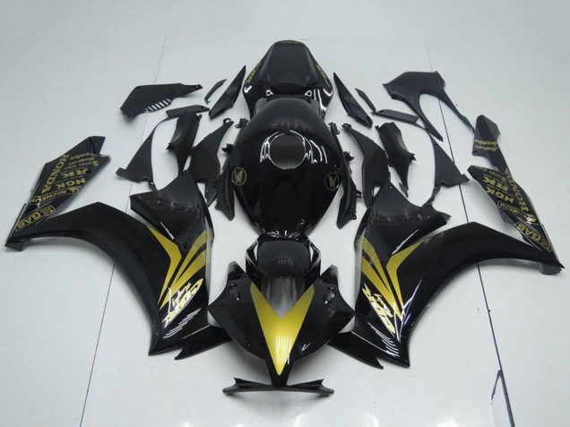 Glänzendes Schwarz Gold 2012-2016 Honda CBR1000RR Motorrad Verkleidung