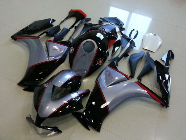 Grau Rot Glänzendes Schwarz 2012-2016 Honda CBR1000RR Motorrad Verkleidung