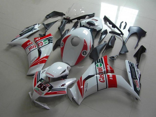 Weiß Rot Grün Castrol 2012-2016 Honda CBR1000RR Motorrad Verkleidung