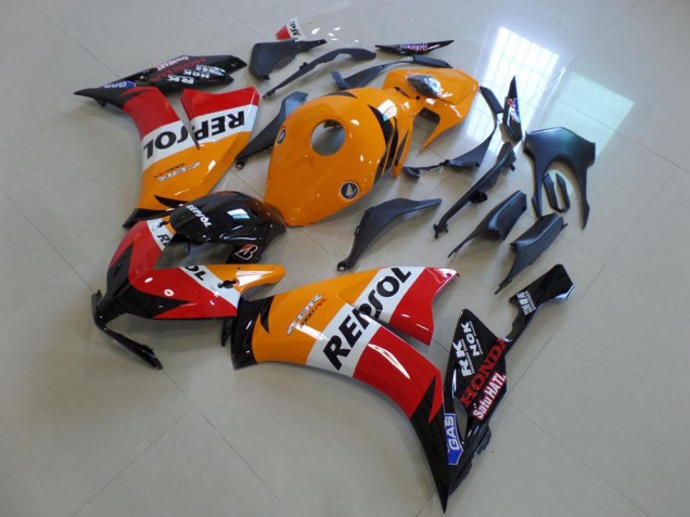 Orange Weiß Rot Glänzendes Schwarz Repsol 2012-2016 Honda CBR1000RR Motorrad Verkleidung