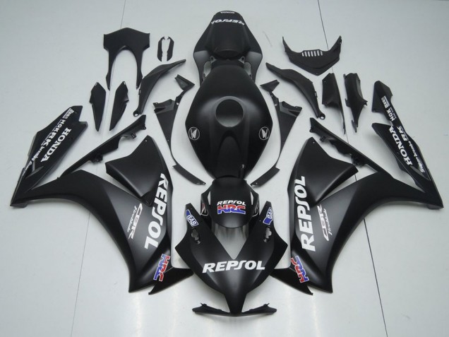 Matt Schwarz Weiß Repsol HRC 2012-2016 Honda CBR1000RR Motorrad Verkleidung
