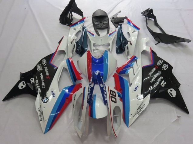 Weiß Rot Blau Glänzendes Schwarz Motorrad 2015-2016 BMW S1000RR Motorrad Verkleidung