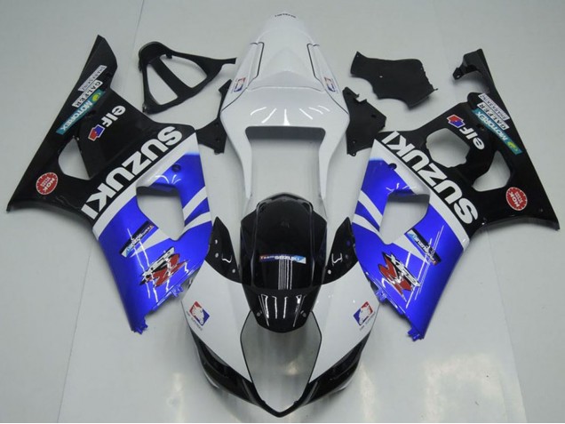 Weiß Blau Schwarz Rot Elf 2003-2004 Suzuki GSXR 1000 Motorrad Verkleidung