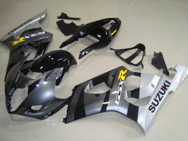 Silber Grau Schwarz Gelb 2003-2004 Suzuki GSXR 1000 Motorrad Verkleidung