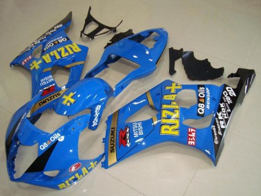 Blau Gold Schwarz Rizla 2003-2004 Suzuki GSXR 1000 Motorrad Verkleidung