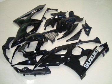 Glänzendes Schwarz 2005-2006 Suzuki GSXR 1000 Motorrad Verkleidung