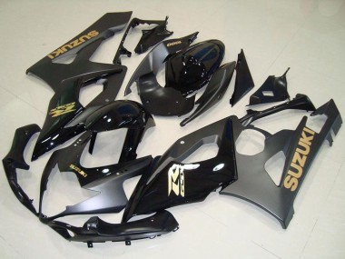 Glänzendes Schwarz Matt Schwarz Gold Aufkleber 2005-2006 Suzuki GSXR 1000 Motorrad Verkleidung
