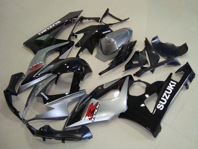 Silber Schwarz Rot 2005-2006 Suzuki GSXR 1000 Motorrad Verkleidung