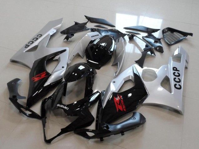 Silber Schwarz Rot 2005-2006 Suzuki GSXR 1000 Motorrad Verkleidung Kit