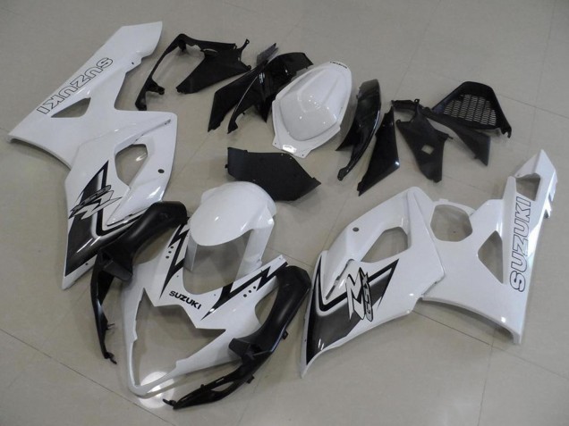 Weiß Schwarz 2005-2006 Suzuki GSXR 1000 Motorrad Verkleidung