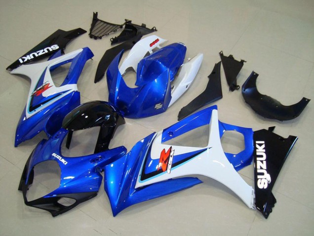Weiß Blau Schwarz OEM Stil 2007-2008 Suzuki GSXR 1000 Motorrad Verkleidung