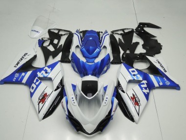 Weiß Blau Schwarz Tyco 2009-2016 Suzuki GSXR 1000 Motorrad Verkleidung