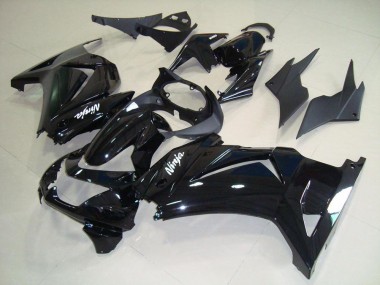 Glänzendes Schwarz Weiß Ninja 2008-2012 Kawasaki ZX250R Motorrad Verkleidung