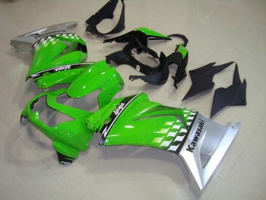 Grün Silber 2008-2012 Kawasaki ZX250R Motorrad Verkleidung