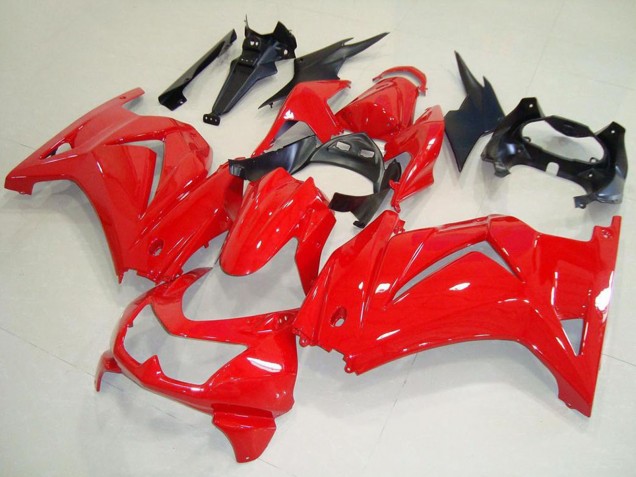 Rot Schwarz 2008-2012 Kawasaki ZX250R Motorrad Verkleidung
