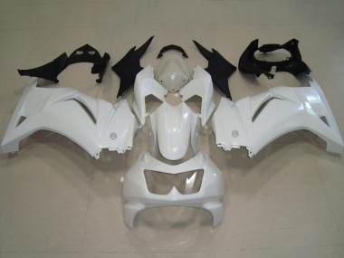 Weiß 2008-2012 Kawasaki ZX250R Motorrad Verkleidung
