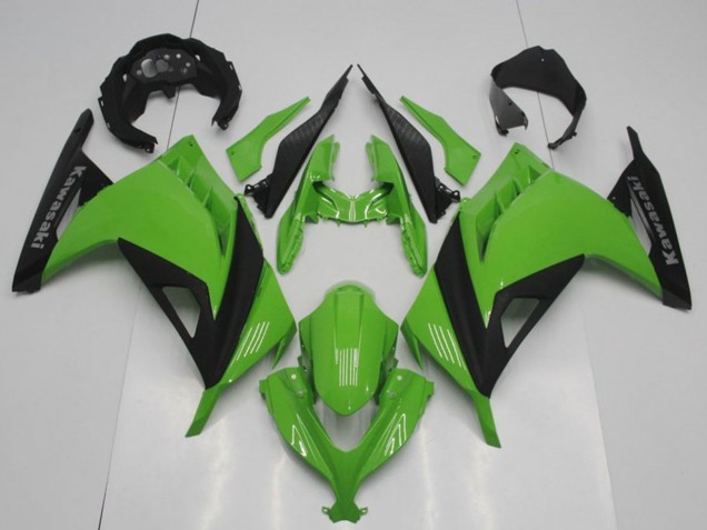 Grün Matt Schwarz OEM Stil 2013-2018 Kawasaki ZX300R Motorrad Verkleidung