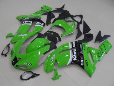 Grün Arrow 2007-2008 Kawasaki ZX6R Motorrad Verkleidung