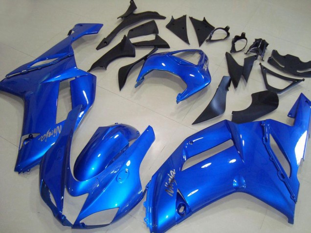 Blau 2007-2008 Kawasaki ZX6R Abs Motorrad Verkleidungen