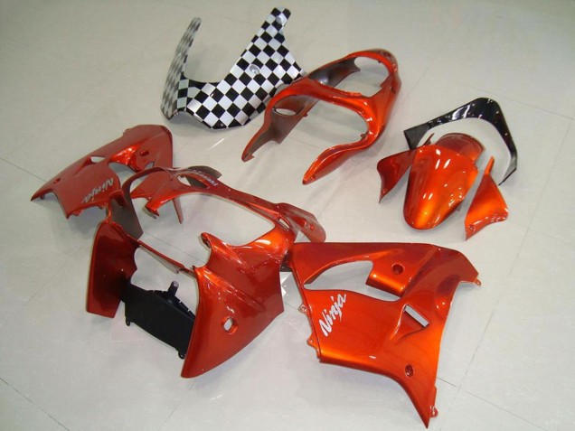 Orange 2000-2001 Kawasaki ZX9R Motorrad Verkleidung