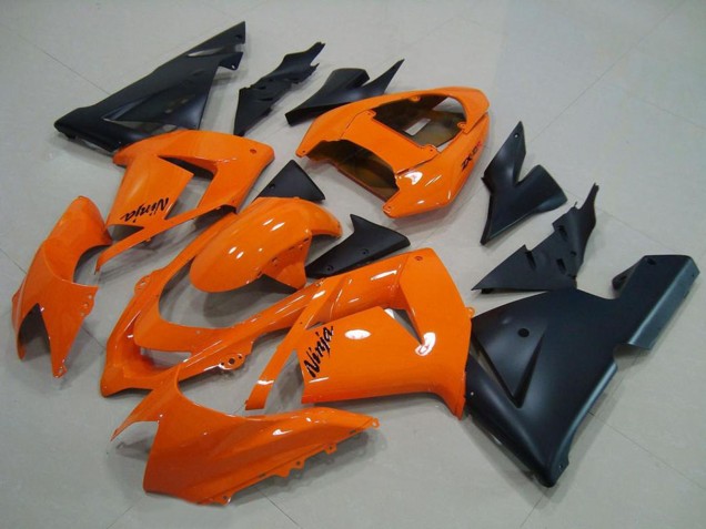 Orange Matt Schwarz 2004-2005 Kawasaki ZX10R Motorrad Verkleidung