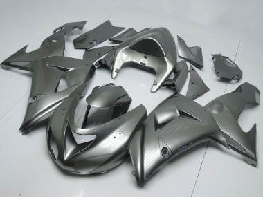 Glänzendes Grau 2006-2007 Kawasaki ZX10R Motorrad Verkleidung