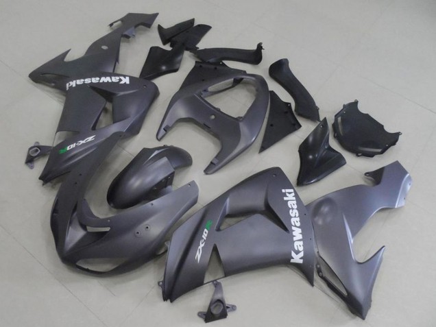 Matt Grau Weiß Aufkleber 2006-2007 Kawasaki ZX10R Motorrad Verkleidung