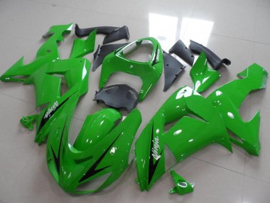 Grün Schwarz Streifen 2006-2007 Kawasaki ZX10R Motorrad Verkleidung