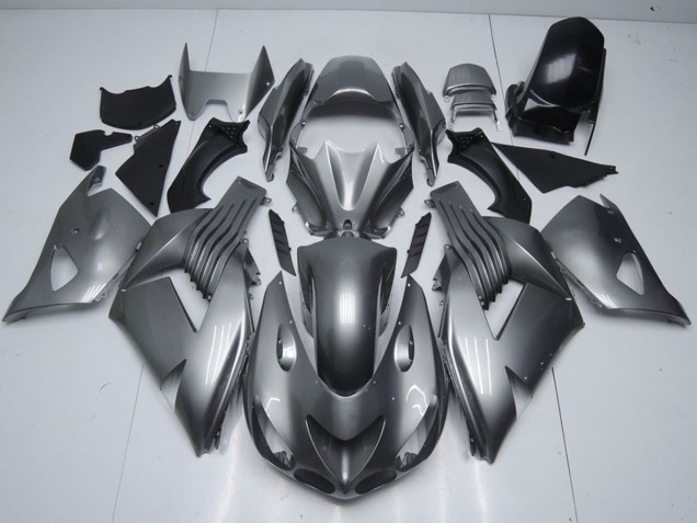 Glänzendes Grau 2006-2011 Kawasaki ZX14R ZZR1400 Motorrad Verkleidung