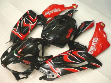 Schwarz Rot 2006-2011 Aprilia RS125 Motorrad Verkleidung