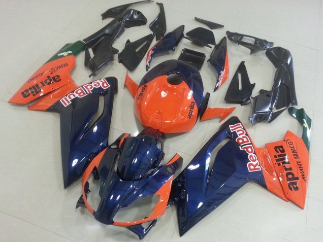 Orange Dunkel Blau 2006-2011 Aprilia RS125 Motorrad Verkleidung