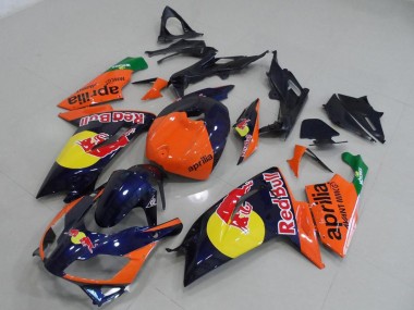 Orange Rot Gelb Dunkel Blau Red Bull 2006-2011 Aprilia RS125 Motorrad Verkleidung