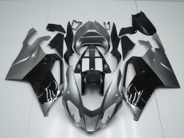 Glänzendes Schwarz Grau 2003-2006 Aprilia RSV1000 Motorrad Verkleidung