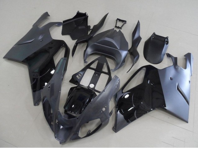 Glänzendes Schwarz Grau 2003-2006 Aprilia RSV1000 Motorrad Verkleidung
