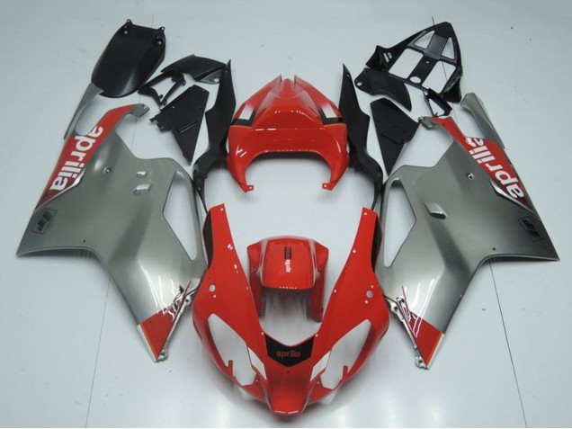Rot Grau Schwarz 2003-2006 Aprilia RSV1000 Motorrad Verkleidung