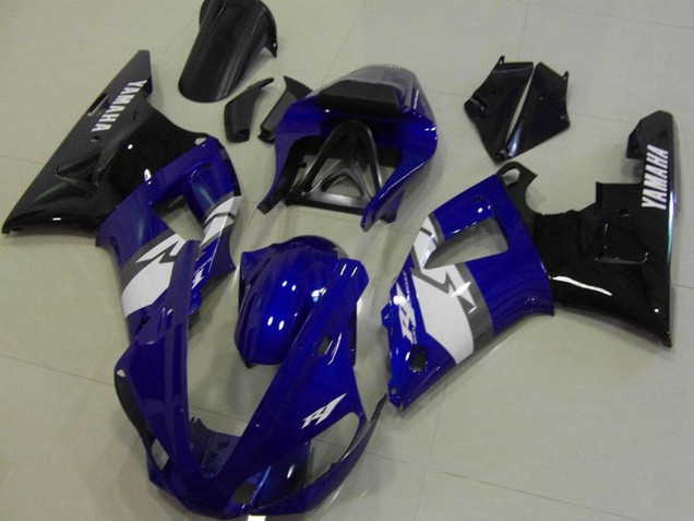 Blau Weiß Schwarz 2000-2001 Yamaha YZF R1 Motorrad Verkleidung